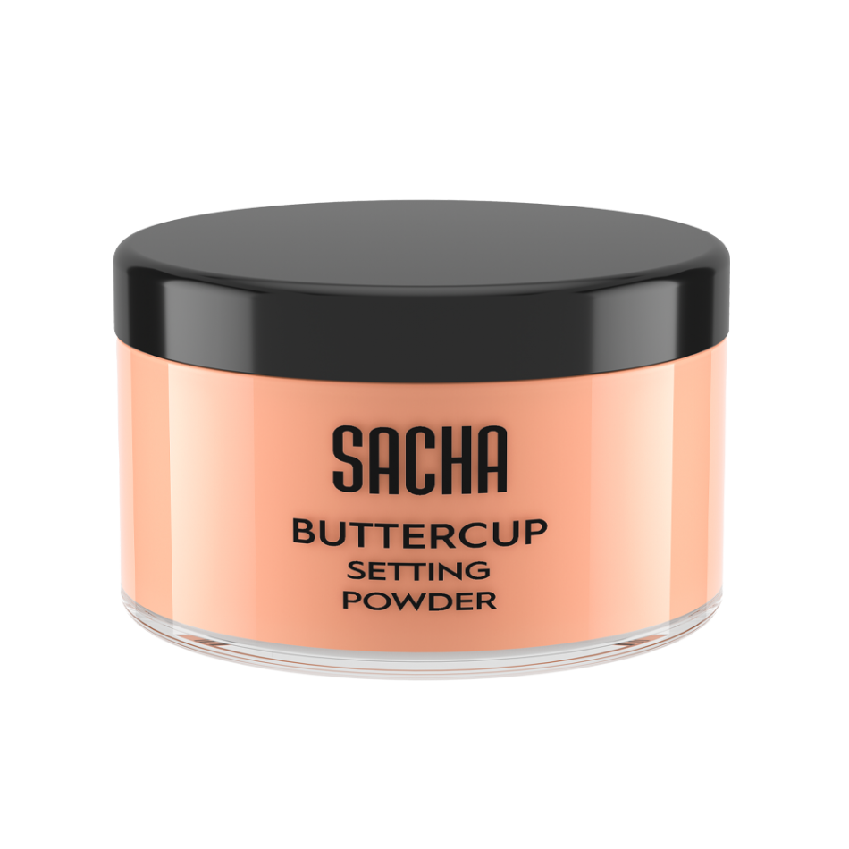 Buttercup Setting Powder – Loose Face Powder Makeup | Sacha Cosmetics